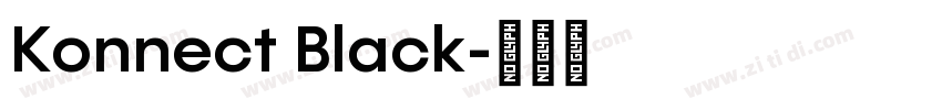 Konnect Black字体转换